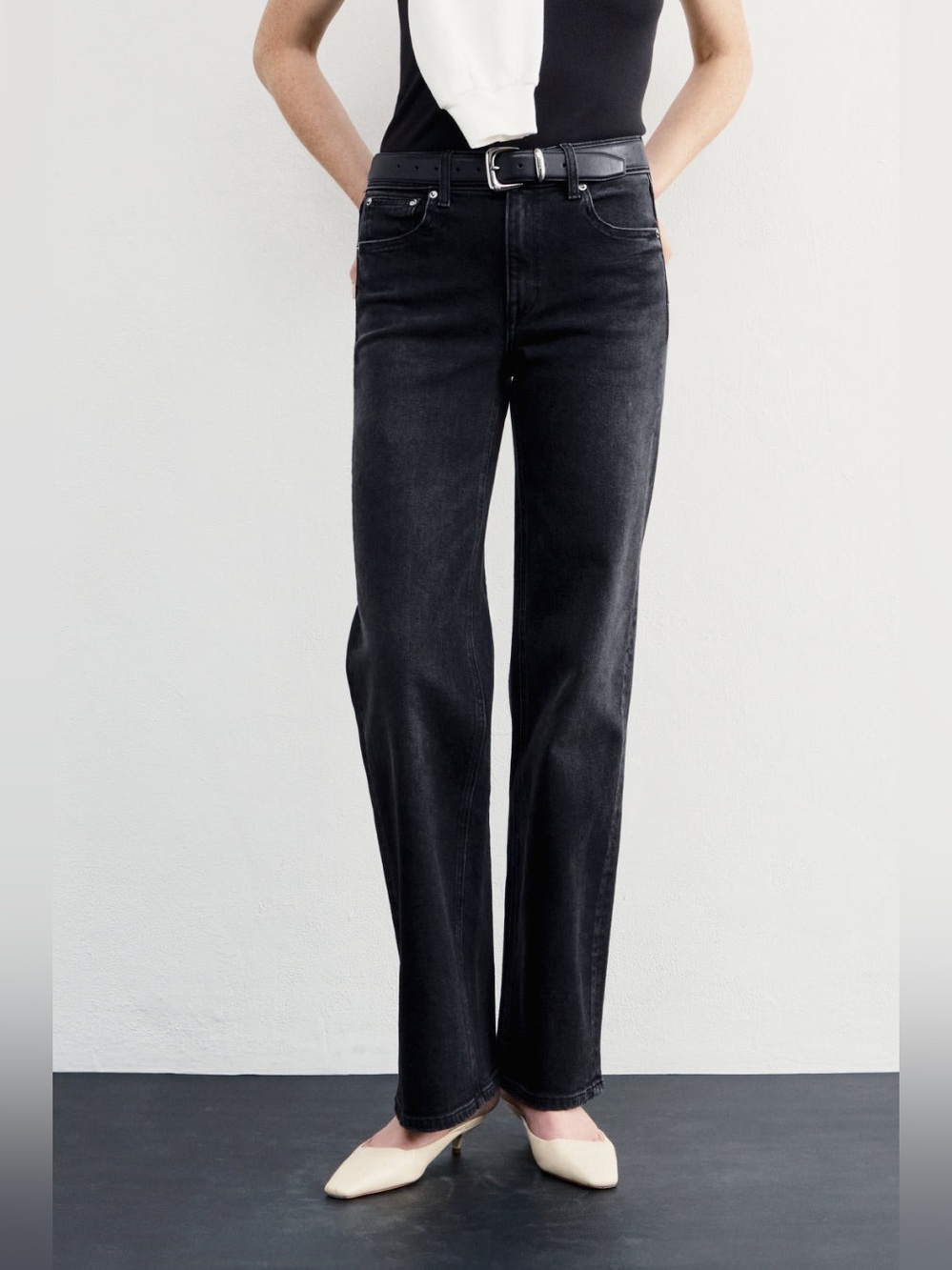 AYR The Secret Sauce Loose Straight Leg Black Jeans 28